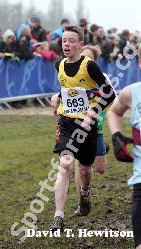 Max Pearson (North East) under-13s McCain World Cross Country Trials and Inter Counties.